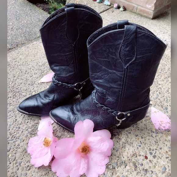 Shoes - Rocker Chick, leather, harness, heeled boots!!